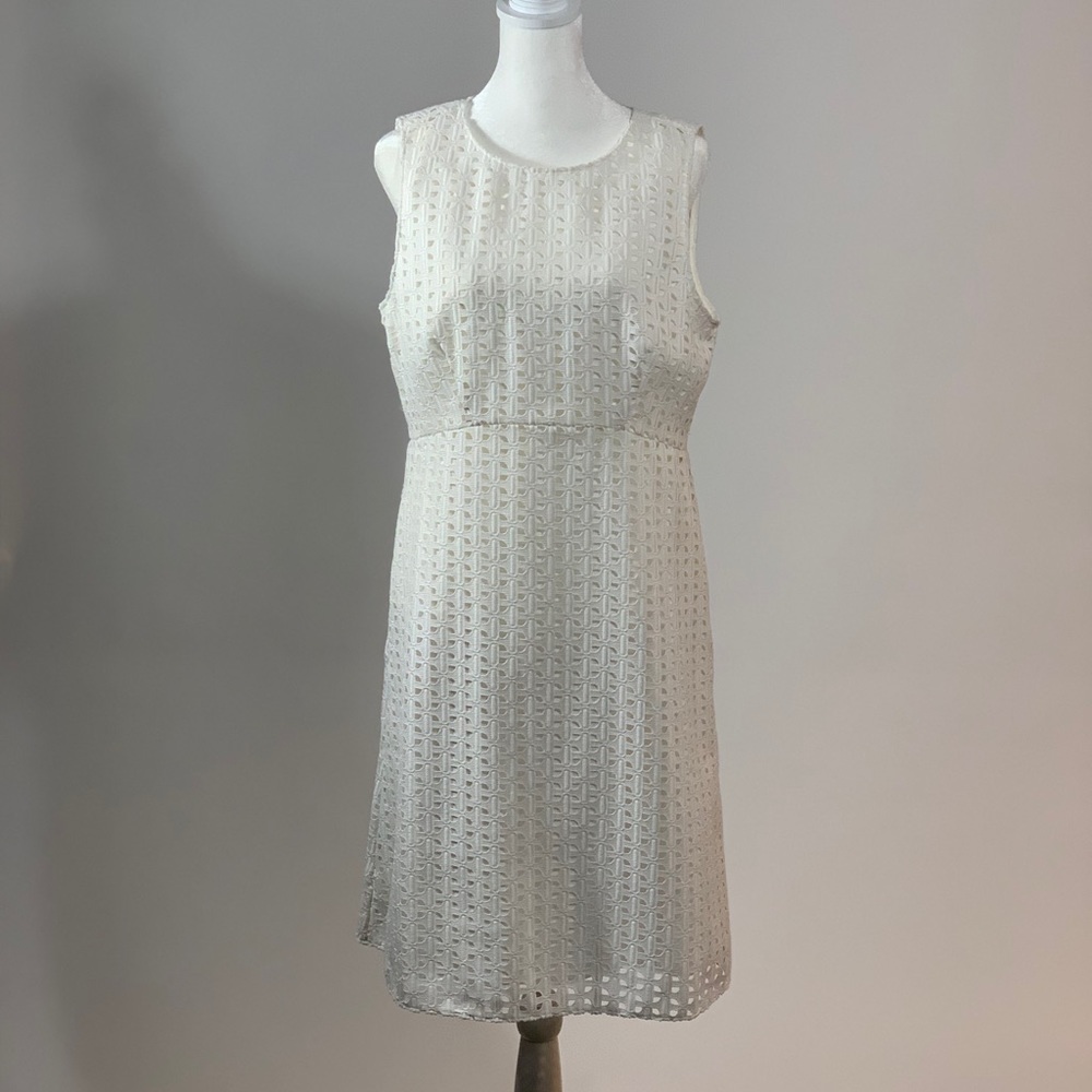 Ann Taylor white eyelet dress